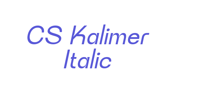 CS Kalimer Italic Font Download