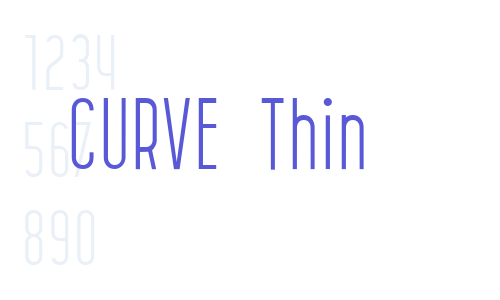 CURVE Thin Font Download