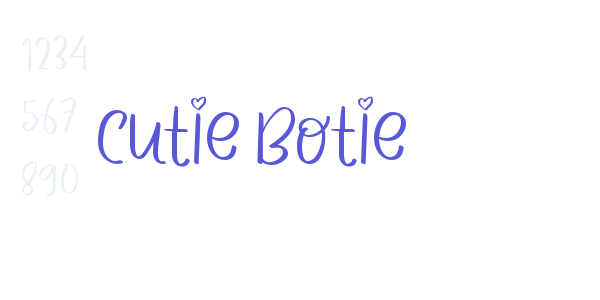 CUTIE BOTIE font