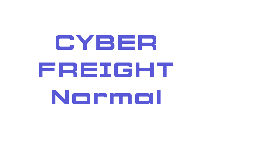 CYBER FREIGHT Normal Font Download