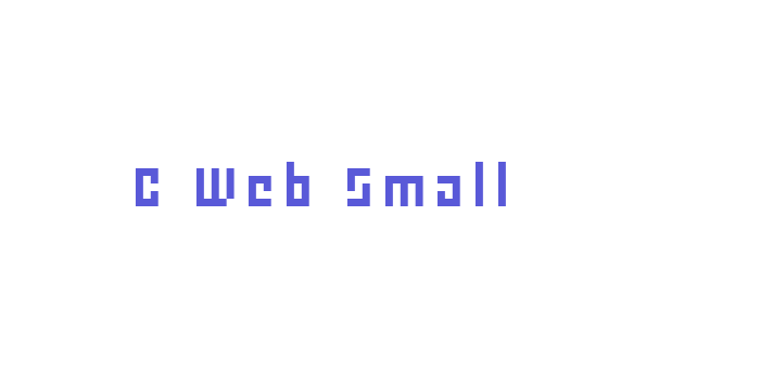 C Web Small Font Download