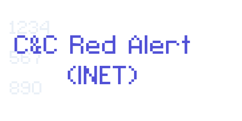 C&C Red Alert (INET)-font-download