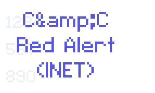 C&C Red Alert (INET) Font Download