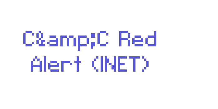 C&C Red Alert (INET) Font Download