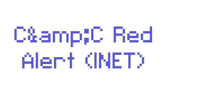 C&C Red Alert (INET) Font