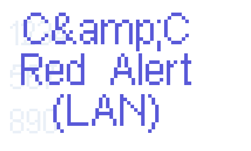 C&C Red Alert (LAN) Font Download