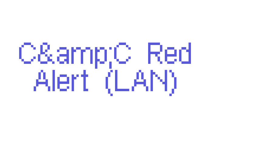 C&C Red Alert (LAN) Font Download