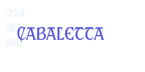 Cabaletta font free