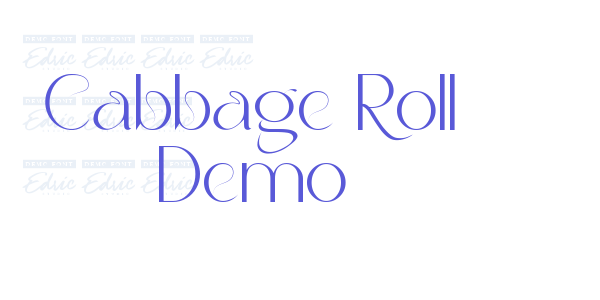 Cabbage Roll Demo font free