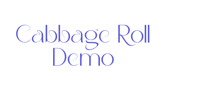 Cabbage Roll Demo Font Download