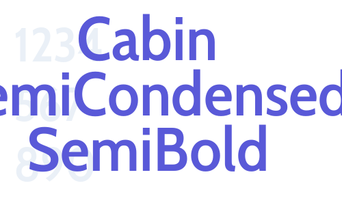 Cabin SemiCondensed SemiBold Font Download