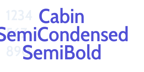 Cabin SemiCondensed SemiBold-font-download