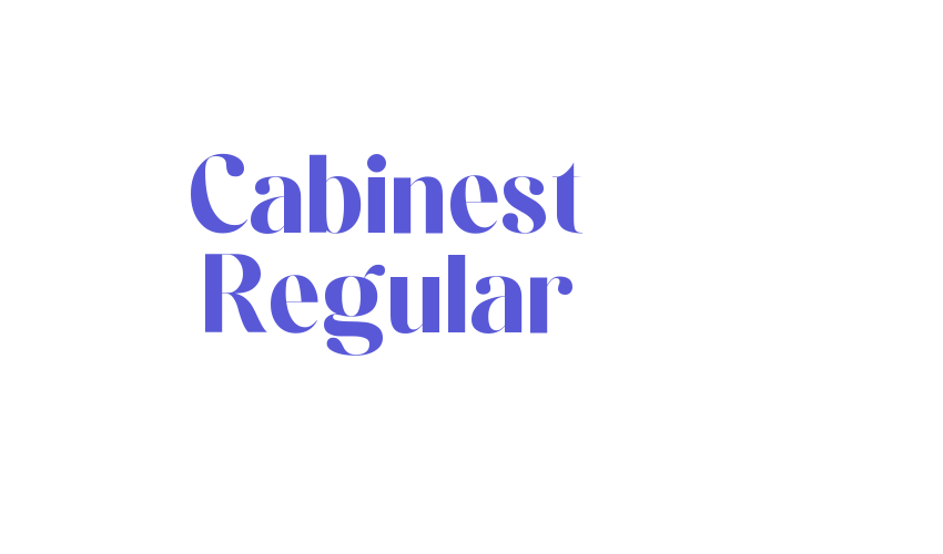 Cabinest Regular Font