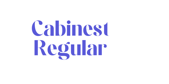 Cabinest Regular Font Download