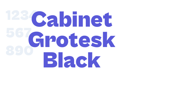 Cabinet Grotesk Black font free