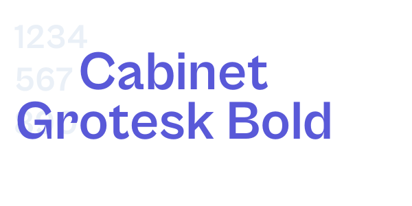 Cabinet Grotesk Bold font free