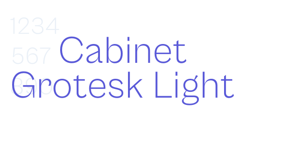 Cabinet Grotesk Light font free