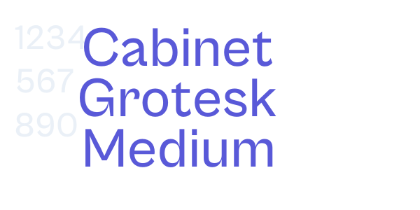 Cabinet Grotesk Medium font free