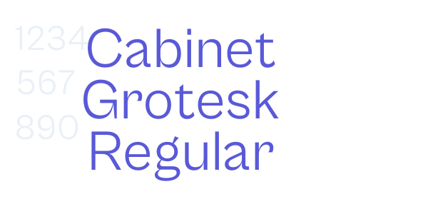 Cabinet Grotesk Regular font free