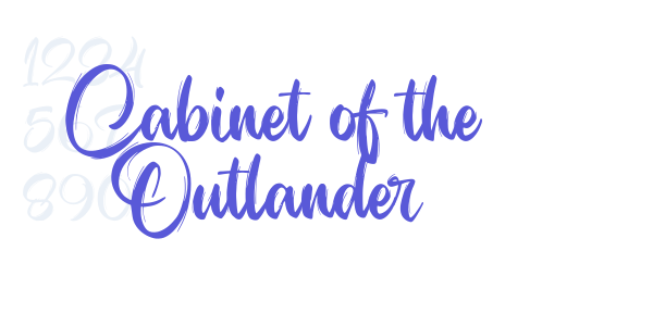 Cabinet of the Outlander font