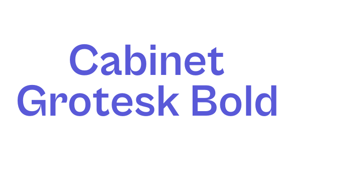 Cabinet Grotesk Bold Font Download