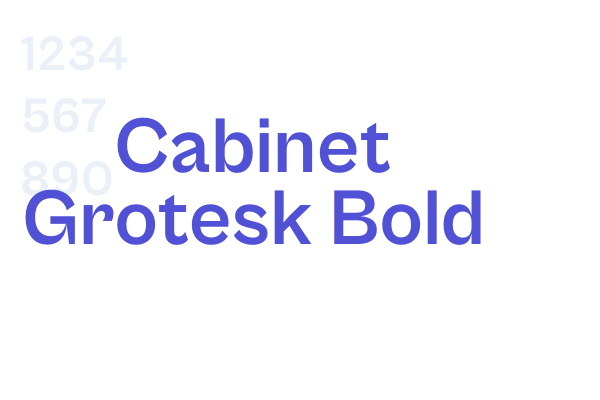 Cabinet Grotesk Bold
