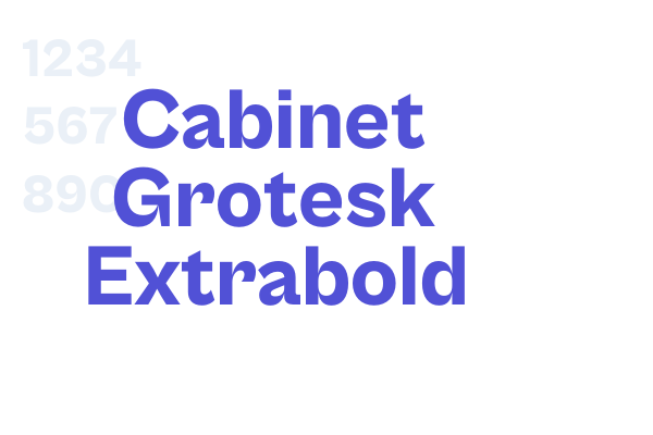 Cabinet Grotesk Extrabold