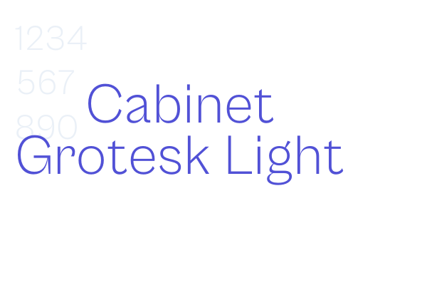 Cabinet Grotesk Light