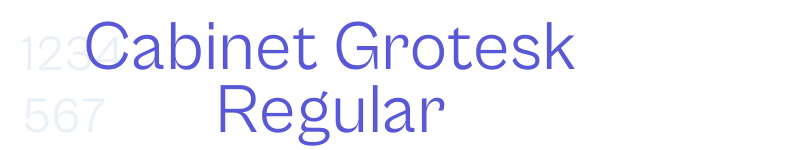 Cabinet Grotesk Regular-related font