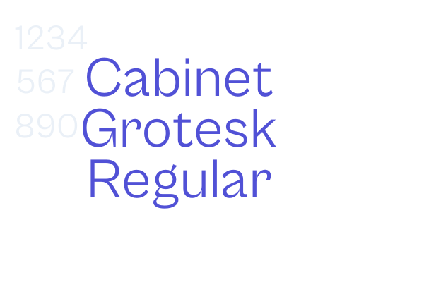 Cabinet Grotesk Regular