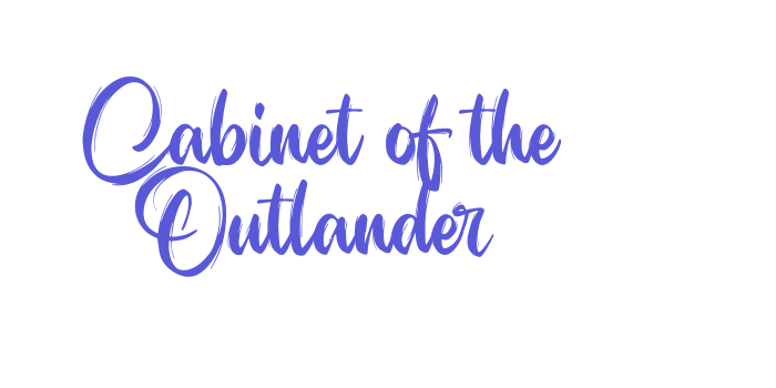 Cabinet of the Outlander Font Download