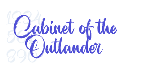 Cabinet of the Outlander-font-download