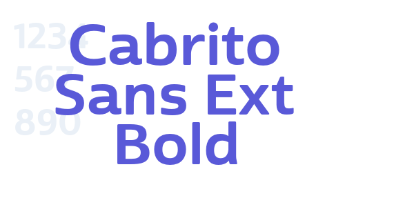 Cabrito Sans Ext Bold font free