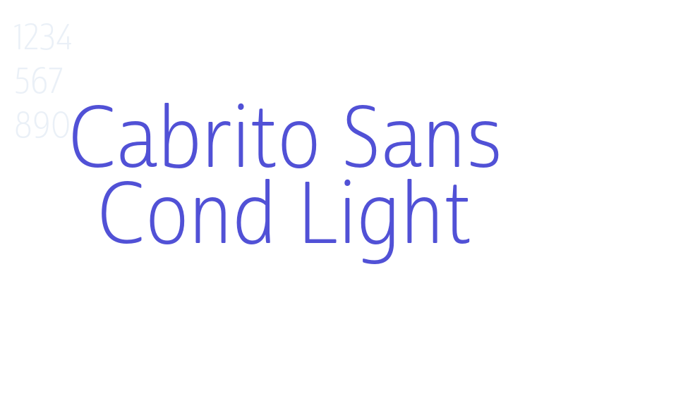 Cabrito Sans Cond Light-font-download