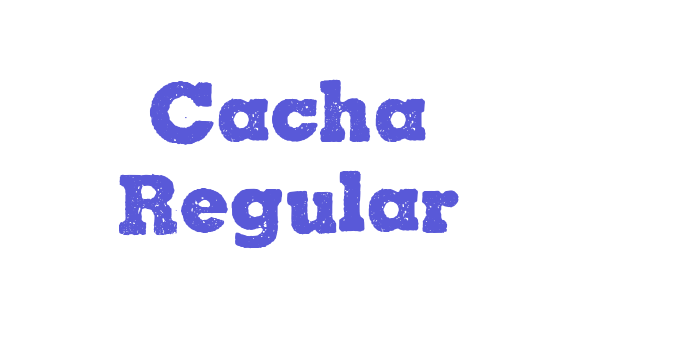 Cacha Regular Font