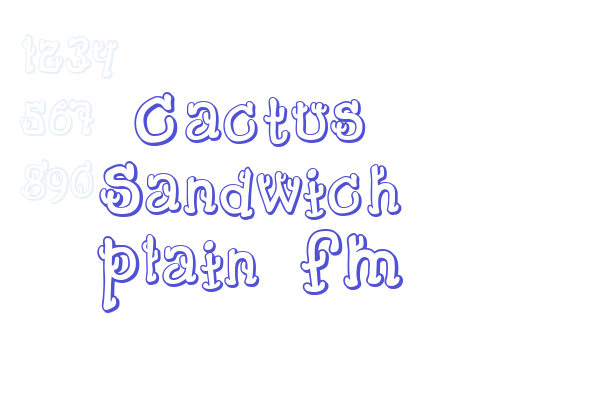 Cactus Sandwich Plain FM Font Download