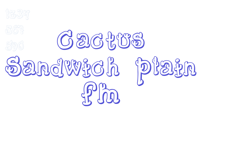 Cactus Sandwich Plain FM-font-download