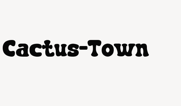 Cactus-Town Font