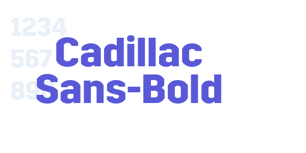 Cadillac Sans-Bold font free