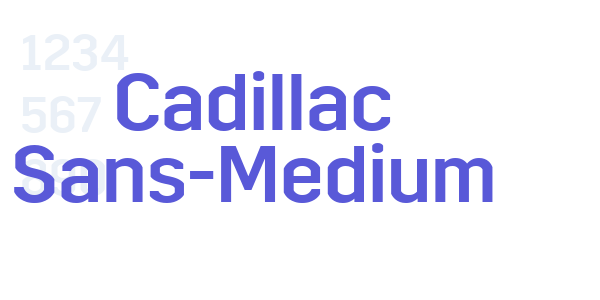 Cadillac Sans-Medium font free