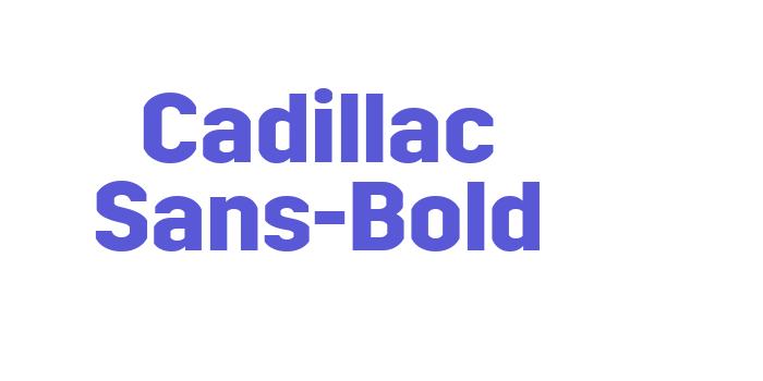 Cadillac Sans-Bold Font Download