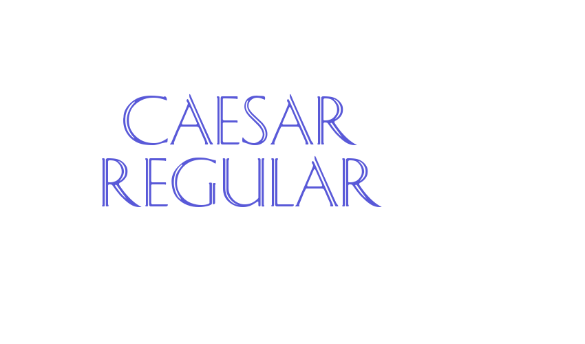 Caesar Regular Font