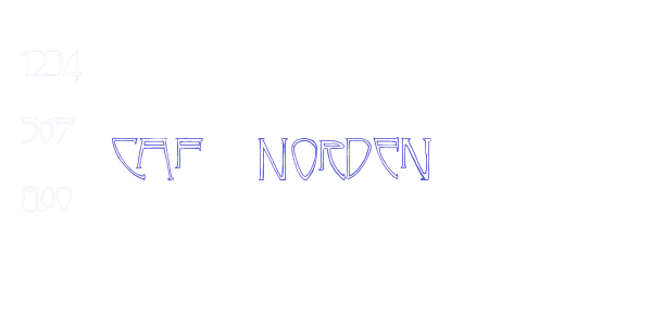 Caf? Norden font free