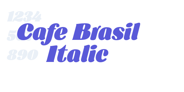 Cafe Brasil Italic font free