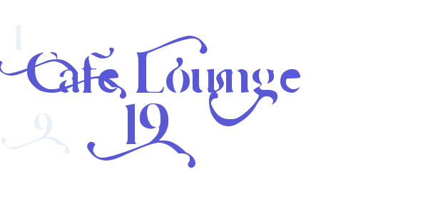 Cafe Lounge 19 font