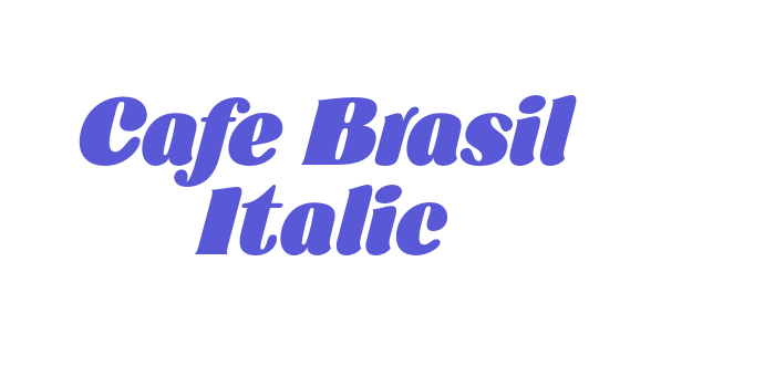 Cafe Brasil Italic Font Download