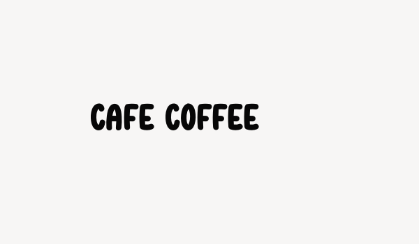 Cafe Coffee Font