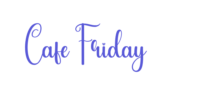 Cafe Friday Font Download