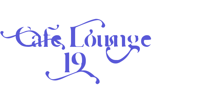 Cafe Lounge 19 Font Download