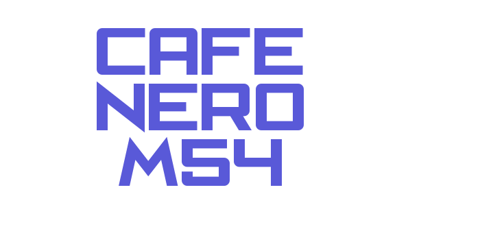 Cafe Nero M54 Font Download